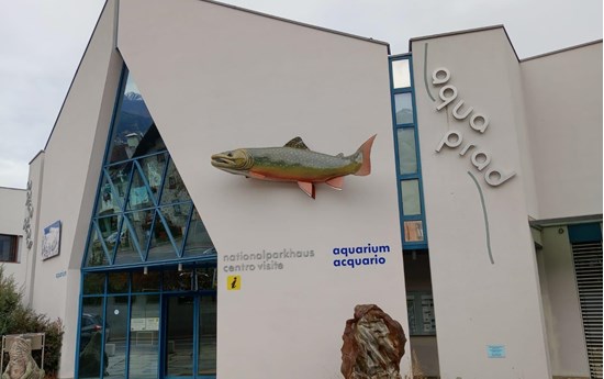 Il centro visitatori aquaprad nel Parco Nazionale dello Stelvio