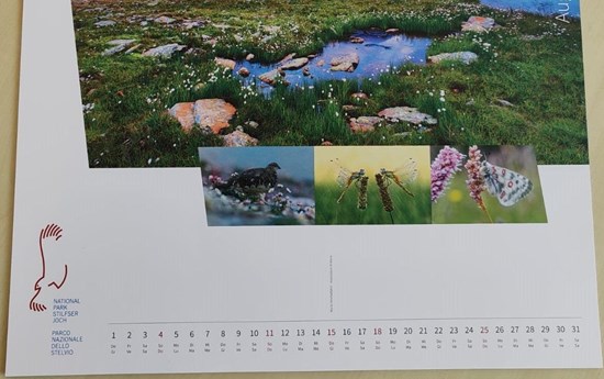 Calendario 2024 del Parco Nazionale dello Stelvio
